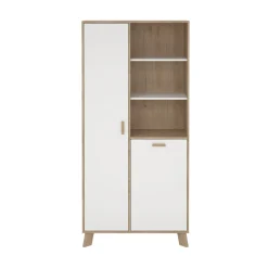Wandkast Ikast Wit Jackson Hickory - Giga Living