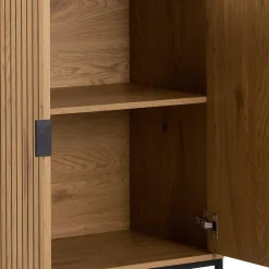 Wandkast Juna Naturel Metaal - Giga Living