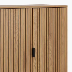 Wandkast Juna Naturel Metaal - Giga Living