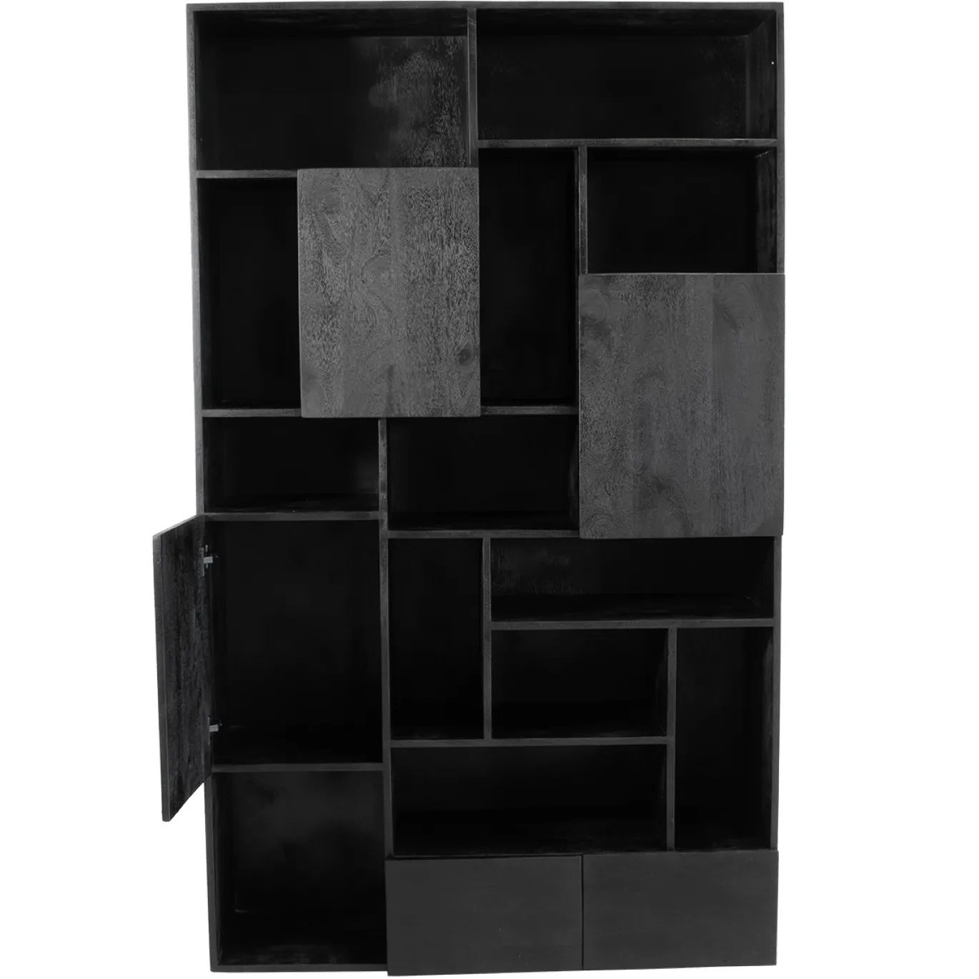 Wandkast Nala Zwart 200cm - Giga Meubel