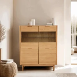 Wandkast Nyborg Naturel Oil - Giga Meubel