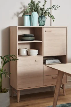 Wandkast Porto Naturel Eiken - Giga Meubel