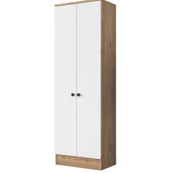 Wandkast Pozanti Wit/Walnoot