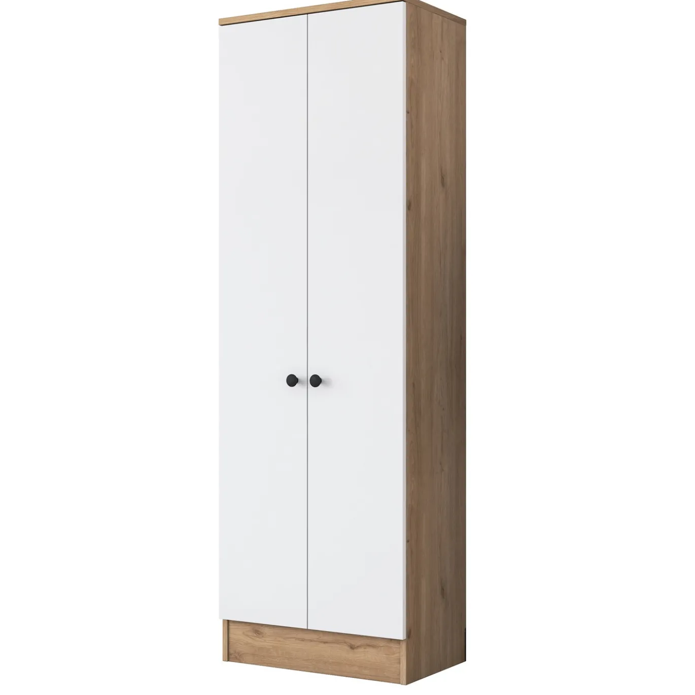 Wandkast Pozanti Wit/Walnoot