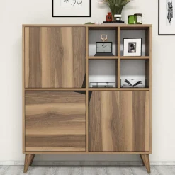 Wandkast Pulse Melamine Walnoot