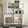 Wandkast Pulse Melamine Wit Walnoot