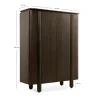 Wandkast Rondo Donkerbruin 150cm - Giga Meubel