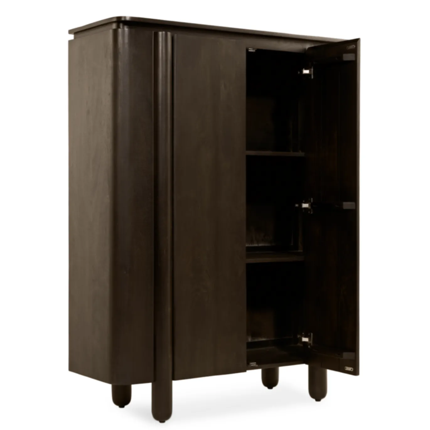 Wandkast Rondo Donkerbruin 150cm - Giga Meubel
