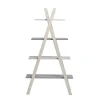 Wandkast Sia 4s Wit/lichtgrijs/Donkergrijs - Giga Meubel