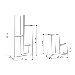 Wandkast Sule Naturel 89cm