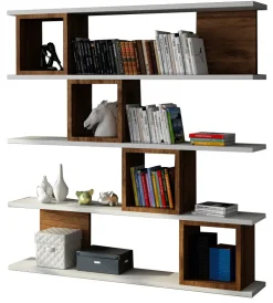 Wandkast Wind Wit/Walnoot 120cm