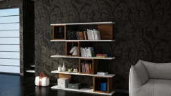 Wandkast Wind Wit/Walnoot 120cm