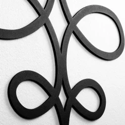 Wandlamp Asaf Curl Wit/Zwart
