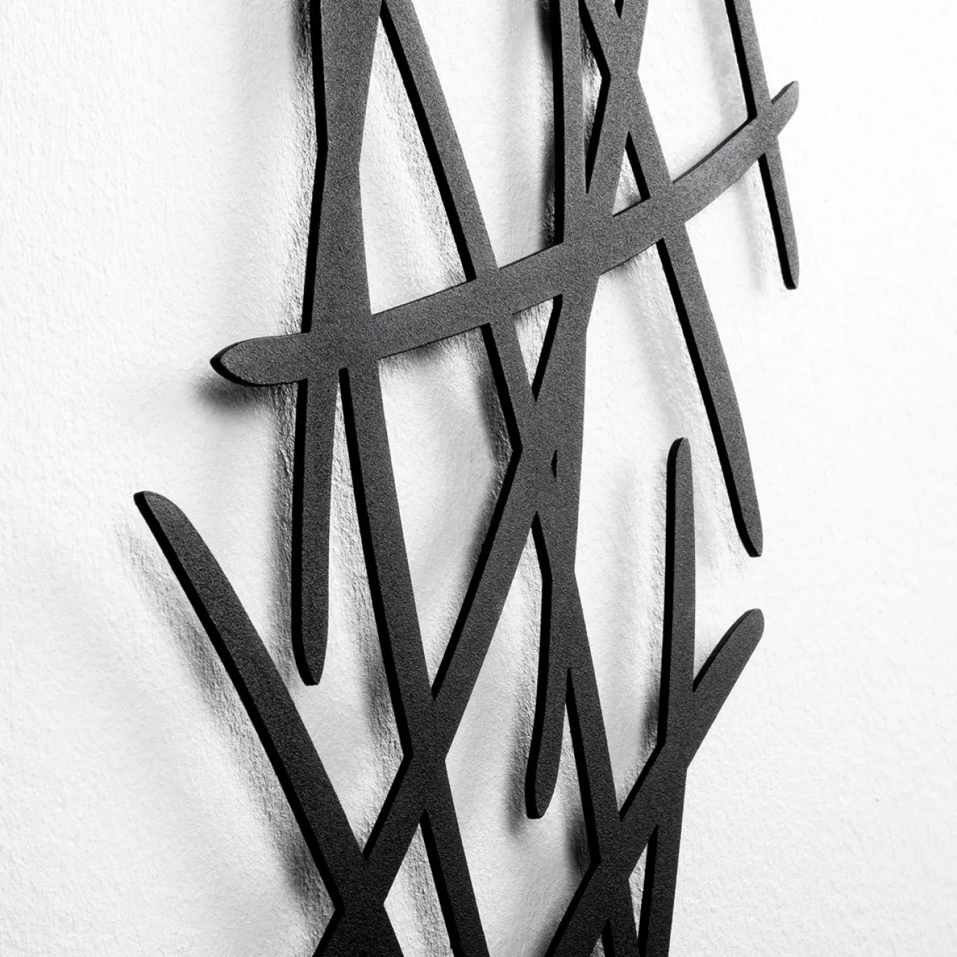 Wandlamp Asaf Sticks Wit/Zwart