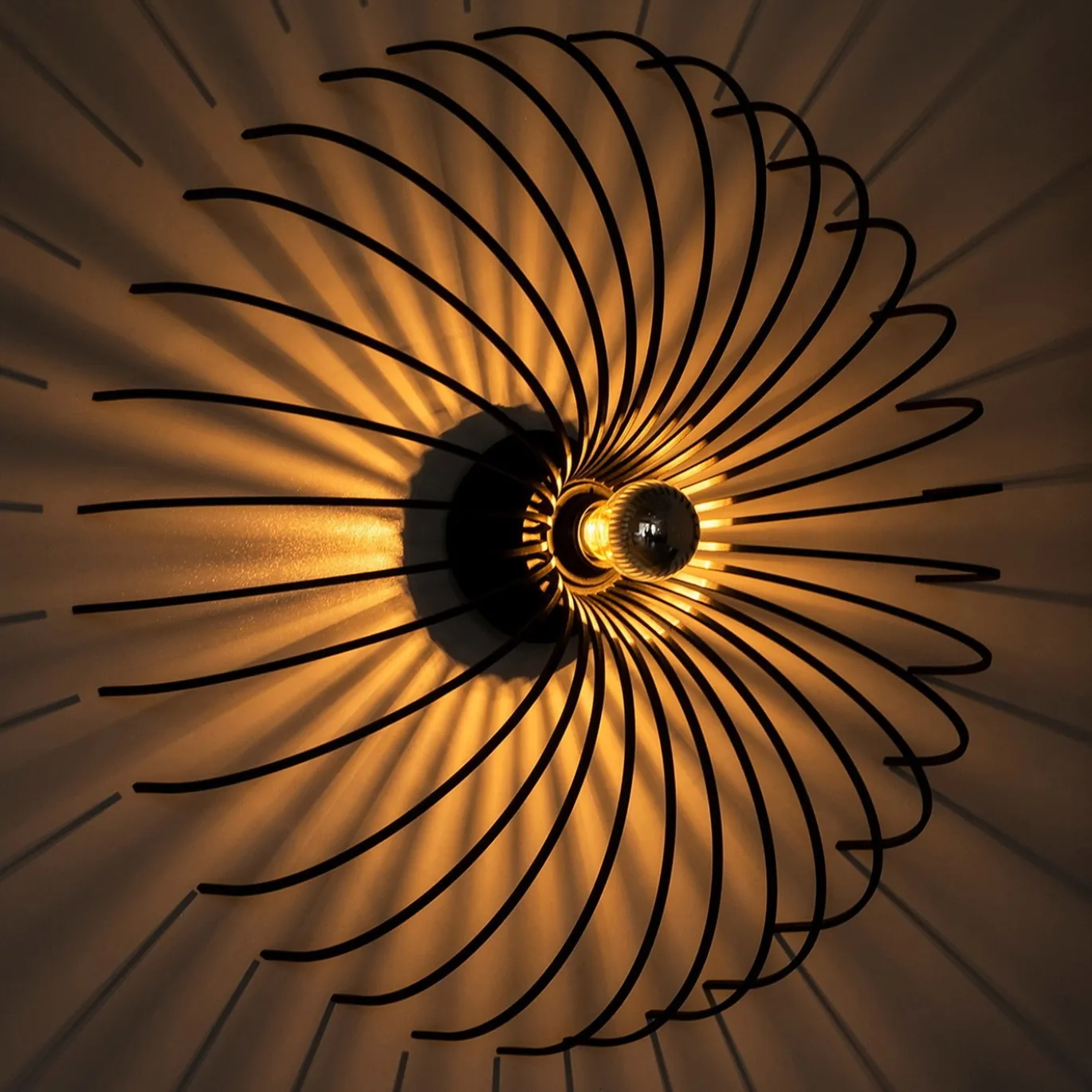 Wandlamp Aspendos Zwart