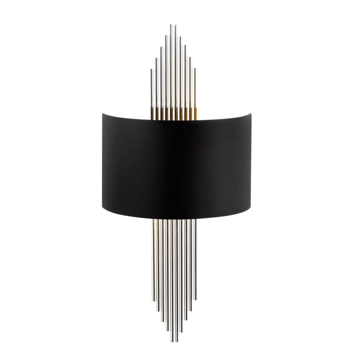 Wandlamp Avdan Zwart/Zilver