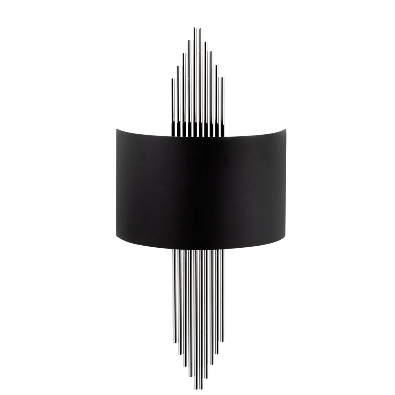 Wandlamp Avdan Zwart/Zilver