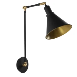 Wandlamp Berceste Zwart