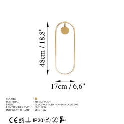Wandlamp Can Goud