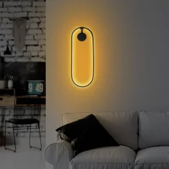 Wandlamp Can Zwart