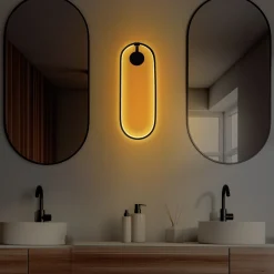 Wandlamp Can Zwart