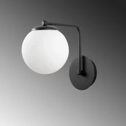 Wandlamp Daisy Zwart