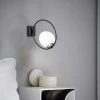Wandlamp Dolunay Zwart/Wit