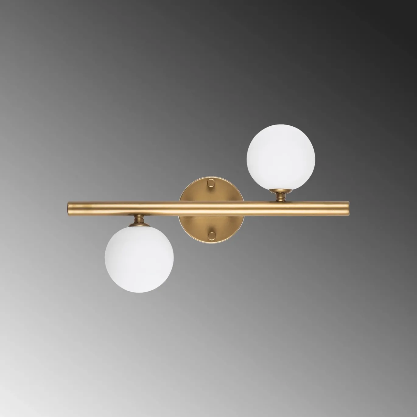 Wandlamp Domino 2-Lichts Goud