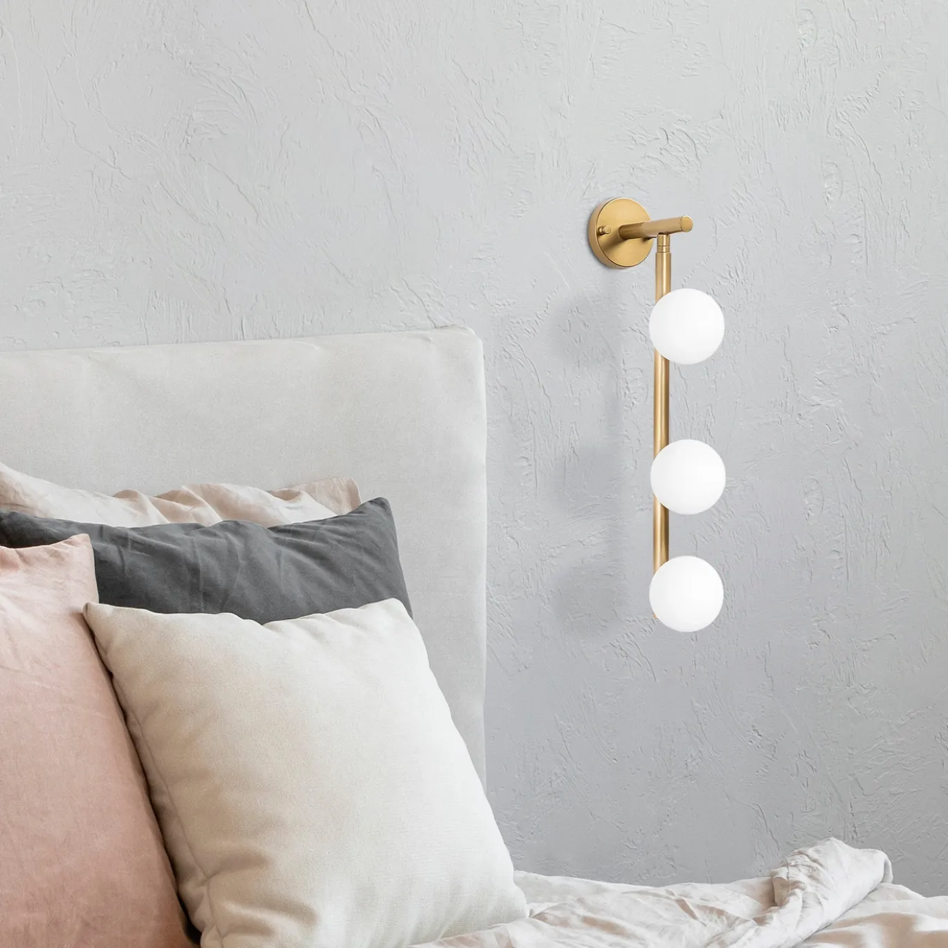 Wandlamp Domino 3-Lichts Shiny Goud