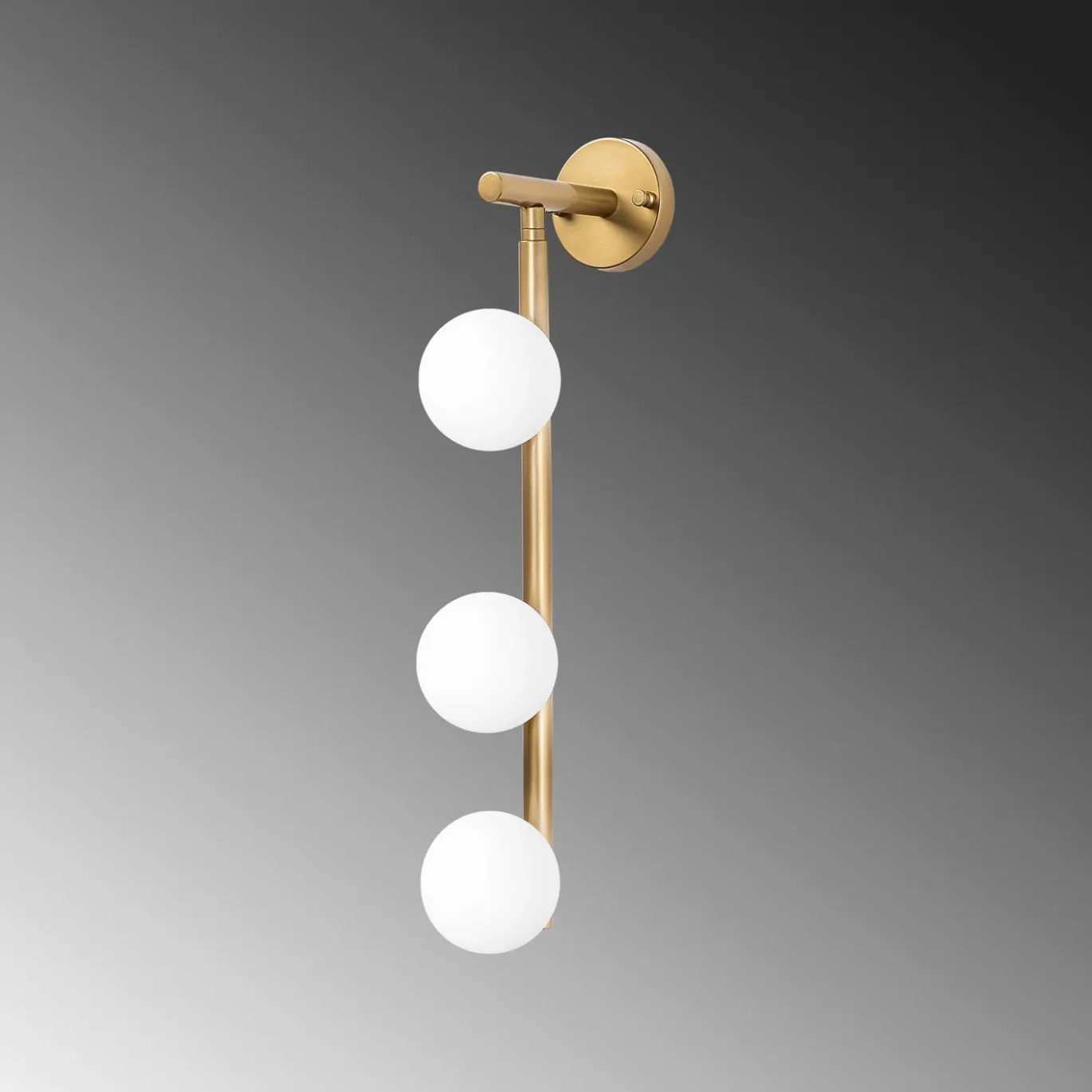 Wandlamp Domino 3-Lichts Shiny Goud