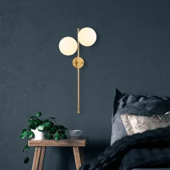 Wandlamp Fazli Goud 2-Lichts