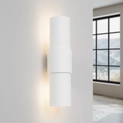 Wandlamp Flash 2-Lichts Wit - Giga Meubel