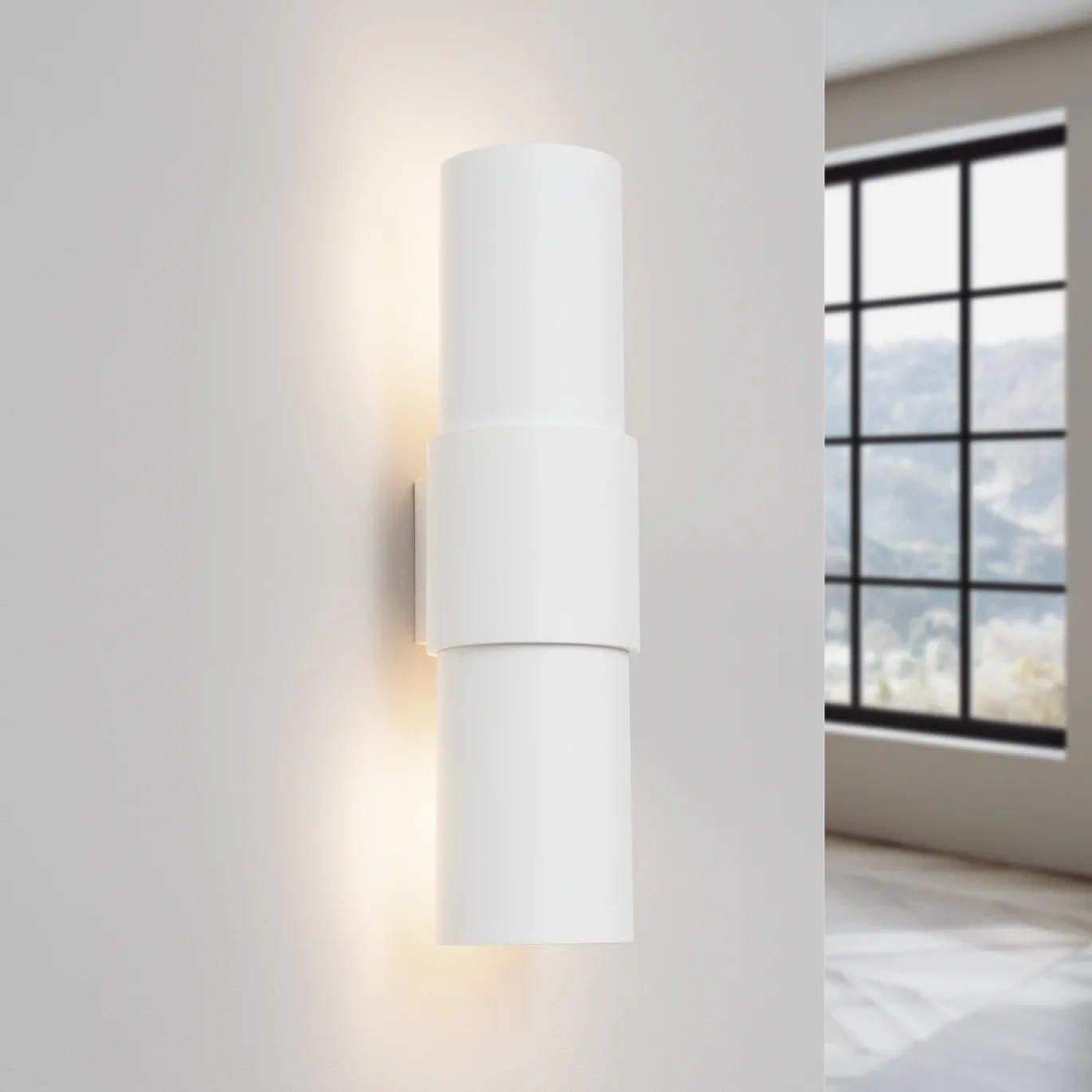 Wandlamp Flash 2-Lichts Wit - Giga Meubel