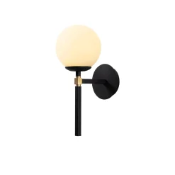 Wandlamp Gondol Zwart/Wit