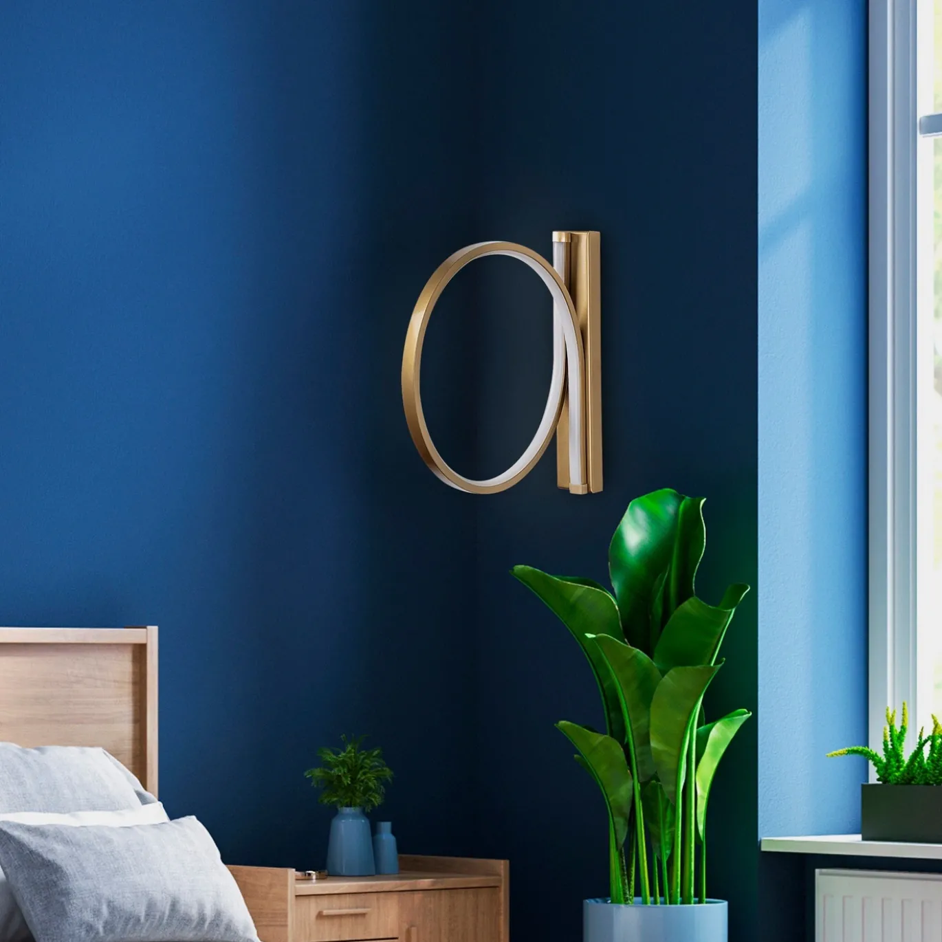 Wandlamp Halka Goud