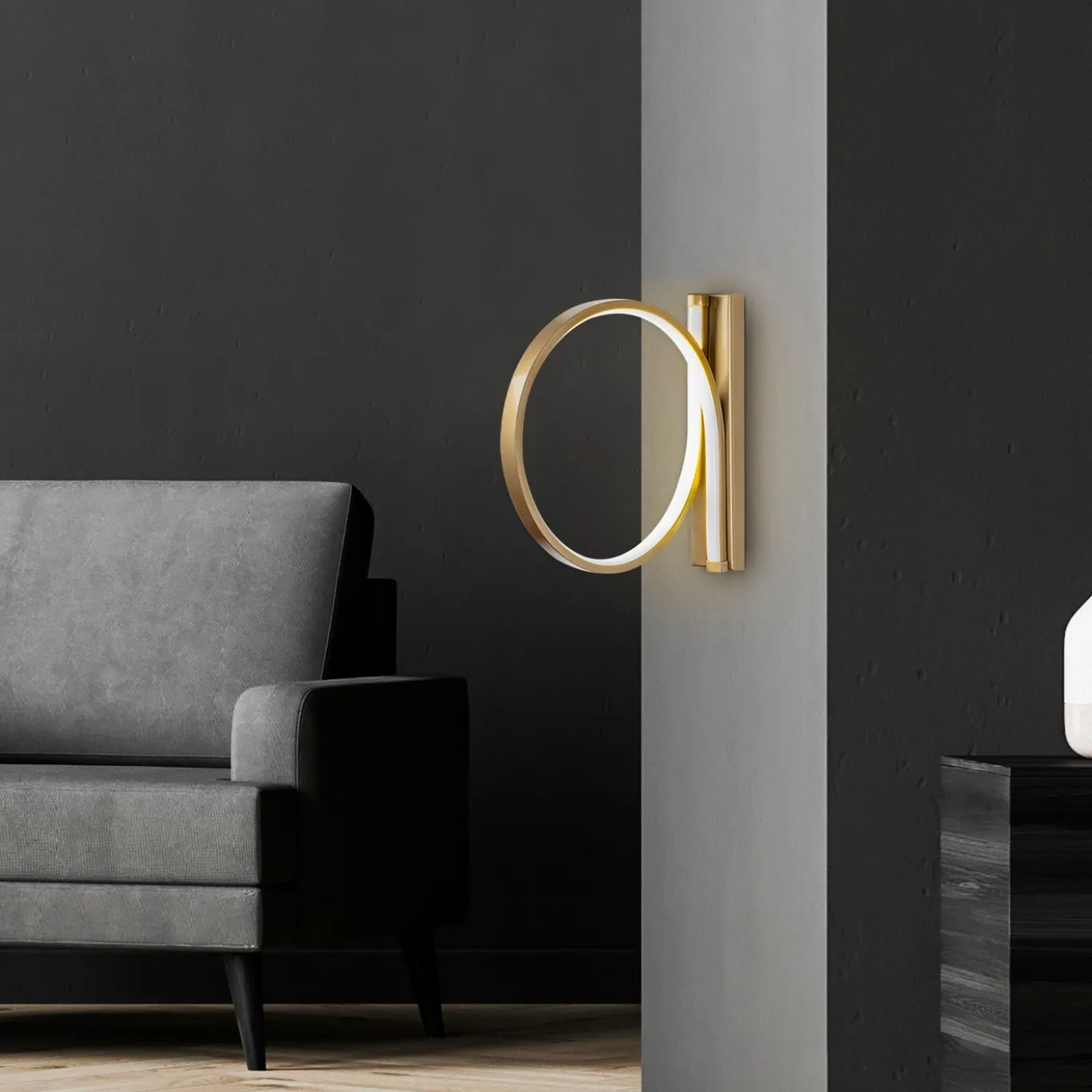 Wandlamp Halka Goud