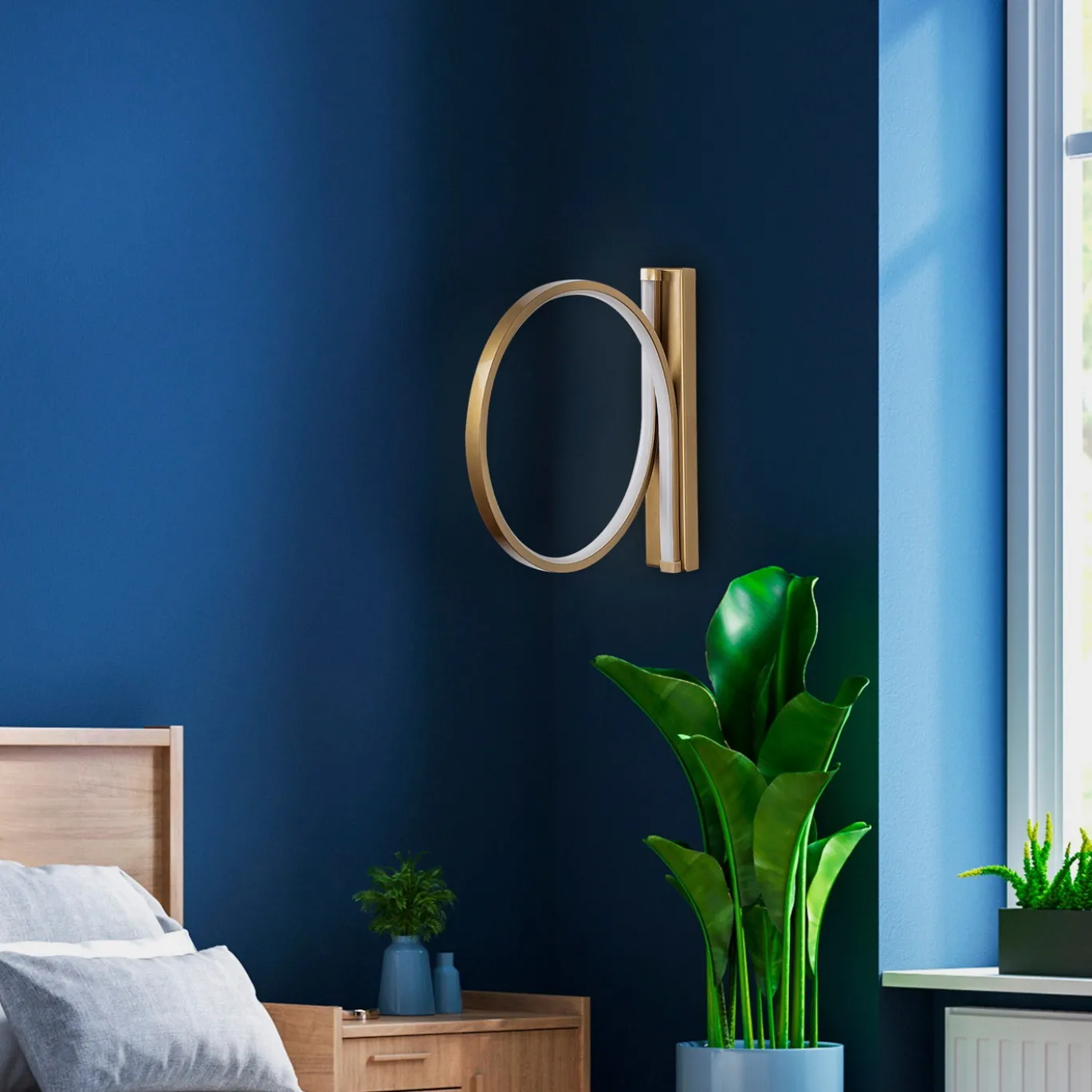 Wandlamp Halka Goud