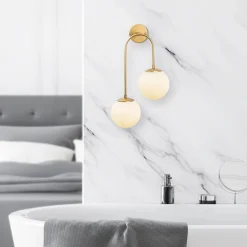 Wandlamp Jewel Goud 2-Lichts