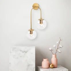 Wandlamp Jewel 2-Lichts Shiny Goud
