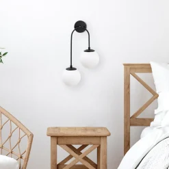 Wandlamp Jewel Zwart 2-Lichts