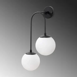 Wandlamp Jewel Zwart 2-Lichts