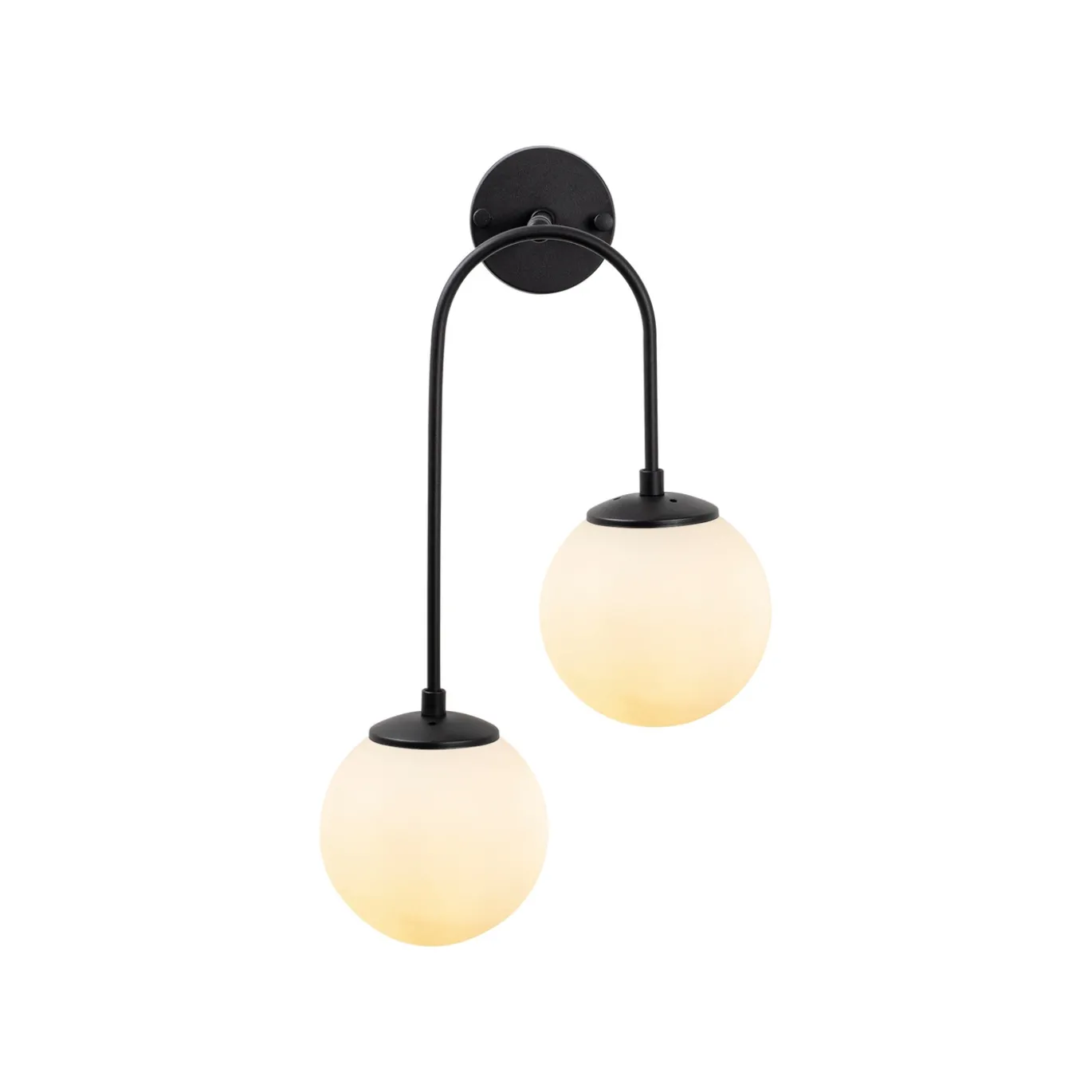 Wandlamp Jewel Zwart 2-Lichts