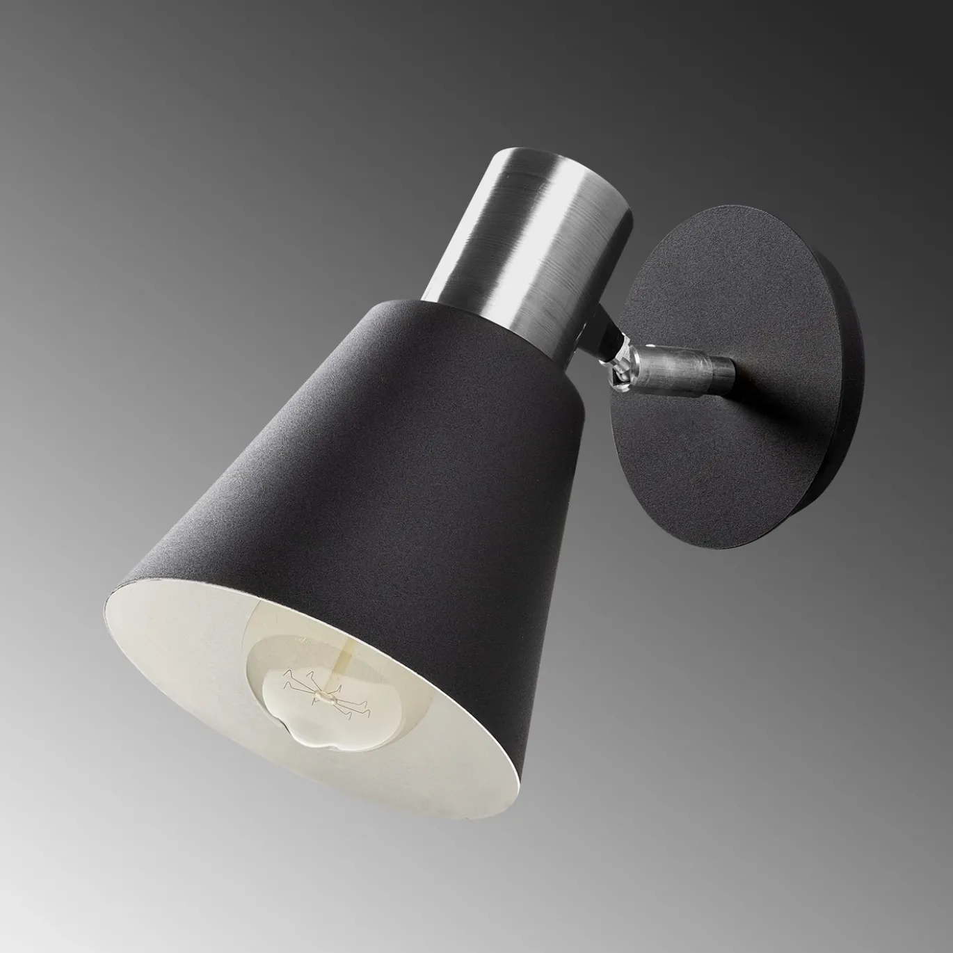 Wandlamp Kem Zwart