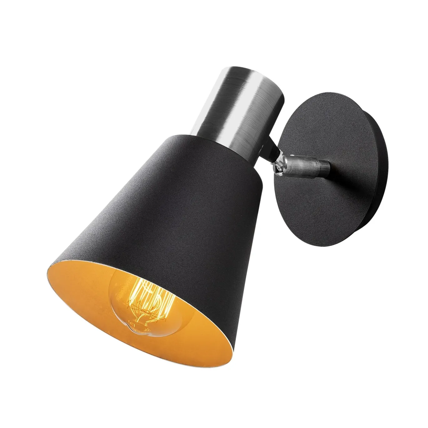 Wandlamp Kem Zwart