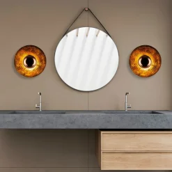 Wandlamp Kurt Koper Ø38cm