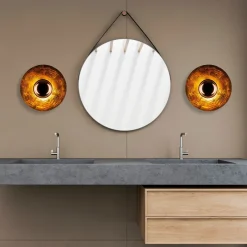 Wandlamp Kurt Koper Ø38cm