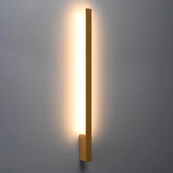 Wandlamp Lahti L Goud 3000K - Giga Meubel