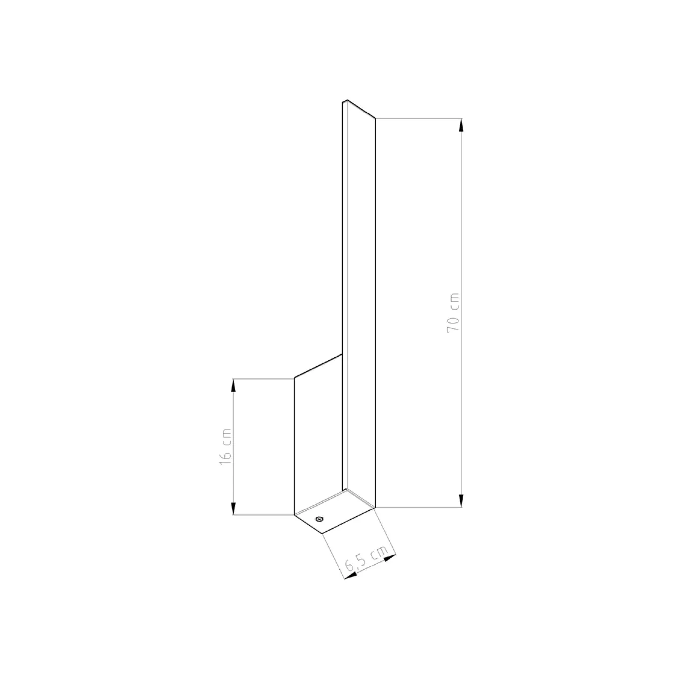 Wandlamp Lahti M Wit 3000K - Giga Meubel