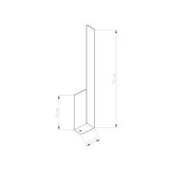 Wandlamp Lahti M Zwart 3000K - Giga Meubel