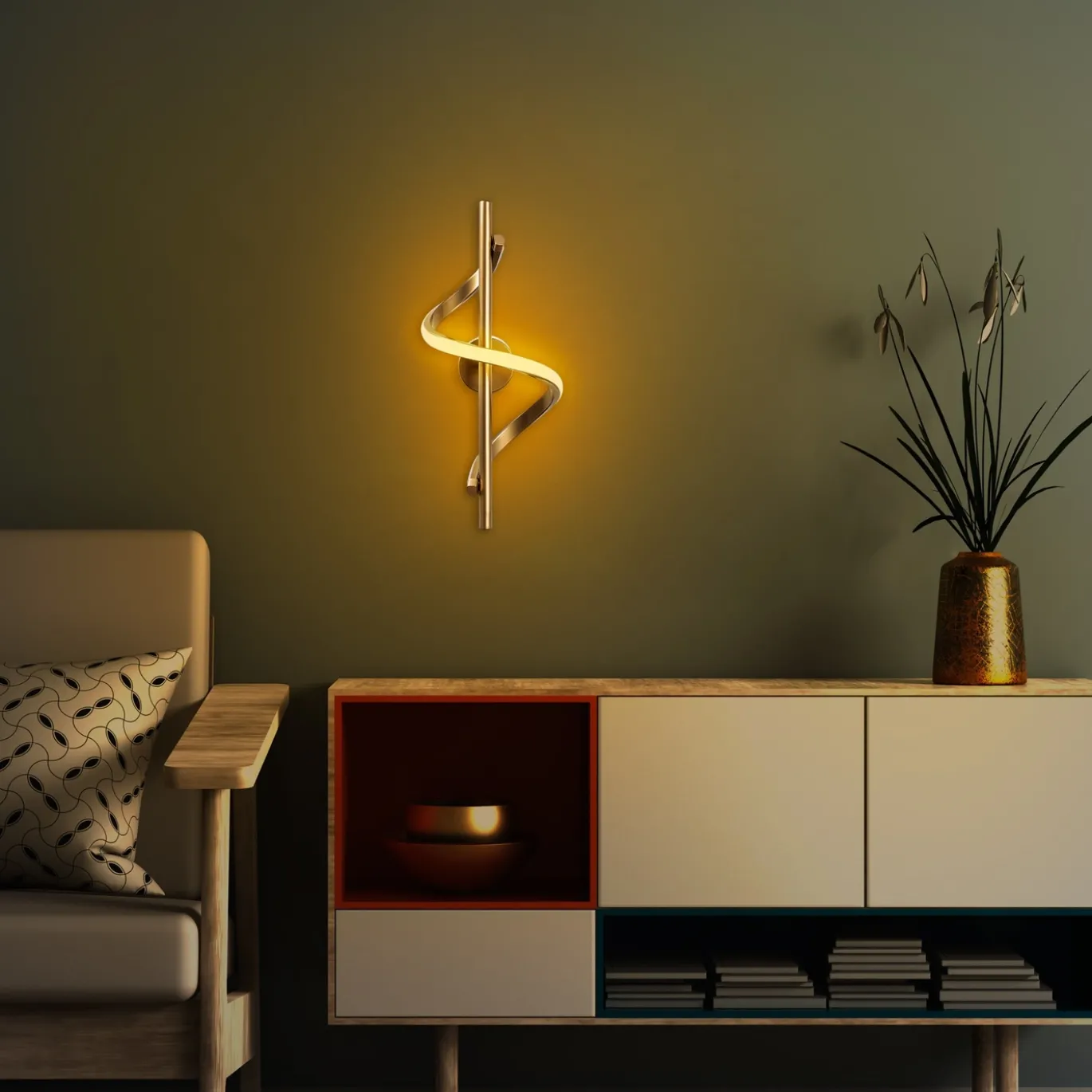 Wandlamp Likma Goud